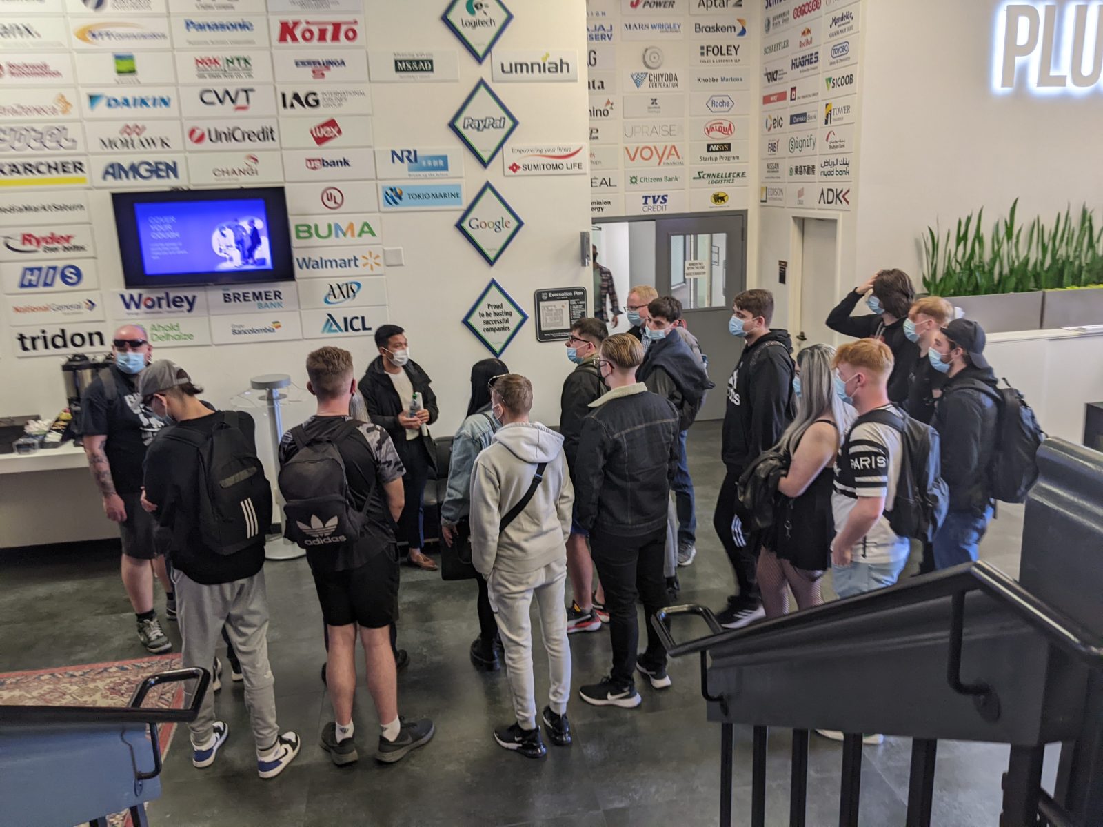 IVOLO participants visiting a Silicon Valley innovation hub during a Turing Scheme placement